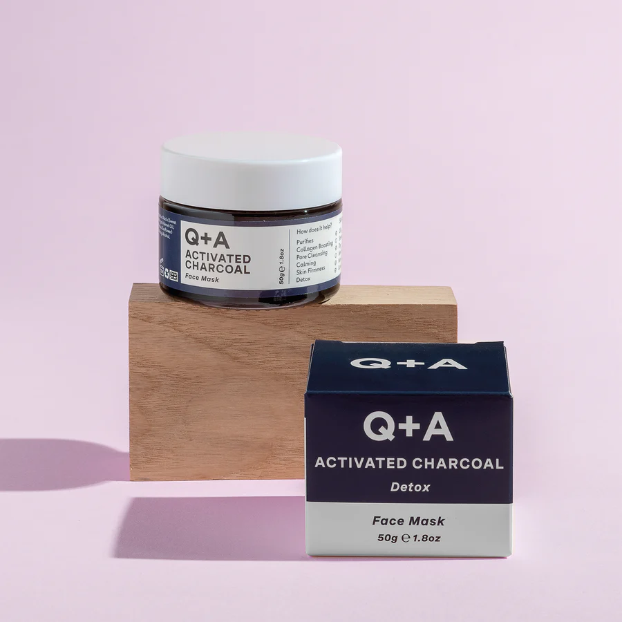 Q+A Activated Charcoal Face Mask 50gr